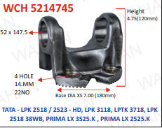 XS - C.H. 52 x 147- DIA- 7''- HT -4.80'