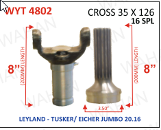 YOKE & RR TEETH 3.5 DIA  TUSKER