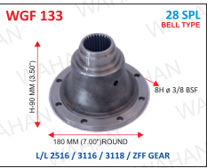 28-TH-Z.FF-G.B.FLANGE-DIA-7''-HT-4.5''