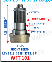 C.J.TEETH - 46-TH x 4.00''-DIA  HEIGHT-190.mm - L/L-37.18  O/C - WE-142