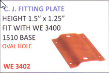 C.J.BASE PLATE - 1510   DOUBLE BEND - WE-3402