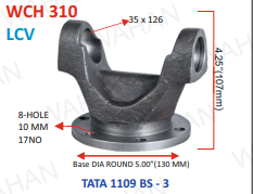 C.H. 35 x 126-130.MM - TUSKER - 1312 BASE X 5'' BASE PLATE