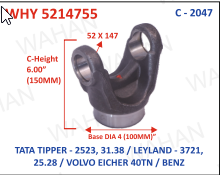 H.Y. 52x147 - DIA-100.mm - HT-6.25''