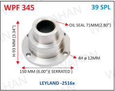 XXX- FLANGE 39-TH- 4-HOLE- 70MM