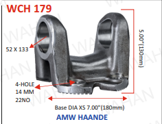 XS - C.H. 52 x 133 - DIA.- 7'' 180.MM K-495