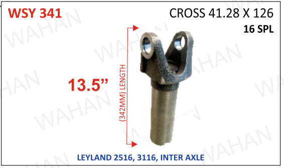TUBE YOKE -16-TH- 41.28.MM