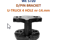 D-PIN BKT - 4-HOLE - LEY-U-TRUCK
