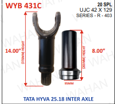 R-403-20-TH-Y-14'' B-8.0'-SET-42-129-4''-DIA COATED