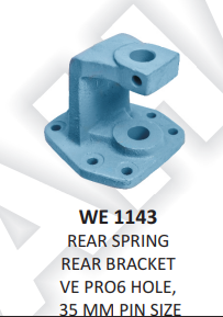 REAR SPRING REAR BRACKET  6 HOLE 35.mm PIN SIZE VE PRO
