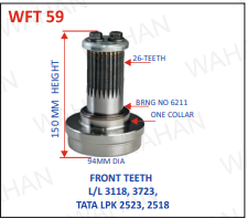 F T 26 SPLINE HOLE TYPE HEIGHT 15.MM