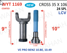 Y & T SET - 24TH x 3'' - 35x106 - Y-9'' T-10.50''