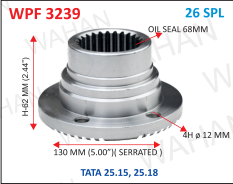 XXX - P.FLANGE 26TH X 5'' X 4-H x 68MM. OIL SEAL 62MM.HEIGHT ROUND