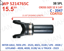 WELCH PLUG - 52x147 -38-TH -325.MM  COATED