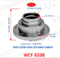SERR CENTER FLANGE 34SPLINES 120MM x 4 H HEIGHT - 60MM OIL SEAL - 56MM ALTRA BUS
