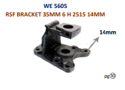 [WE 5570] REAR SP. FF. BKT - 16.MM HOLE   35.MM x 6 - HOLES - TATA - TC