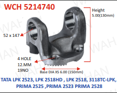 [WCH 5214740] XS - C.H. 52 x 147 - DIA-6'' - HT-4.80''