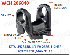[WCH 206040] XS - C.H. - 59 x 167 - DIA-7''-HT-5.25''