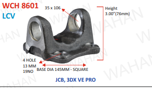 [WCH 8601] CH 5'  CROSS SIZE - 35 X 106 SARRATED