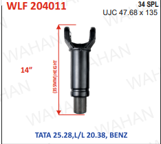 [WLF 204011] L-FORK-C-2040-34-TH-13.40''