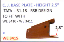 [WE 3415] C.J.BASE PLATE - RSB  2.5'' - WE-3339