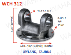 [WCH 312] C.H. 47MM - 175.MM BASE -  8-H