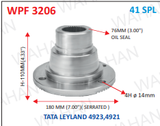 [WPF 3206] XXX - SERR.P FLANGE   41-TH x 7'' - DIA