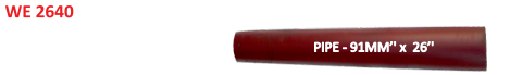 [WE 2640] PIPE 91.MM X 26''