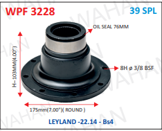 [WPF 3228] P.FLANGE 39TH x 7' BASE x 110.MM HEIGHT - L/L.2214 - BS.4