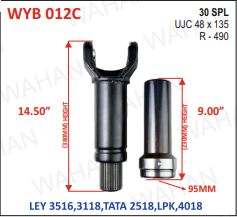 [WYB 012C] COATED-R-490-30-TH-SET-Y-15.0''+B-9.0''-48-135-DIA-4''