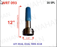 [WRT 093] 1710 - RR.TEETH TEFLON -4.00''