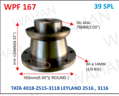 [WPF 167] FLANGE 39-TEETH x 6.5''- DIA  110.MM HEIGHT x 16.MM BOLT