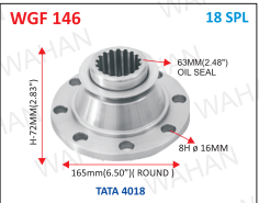 [WGF 146] 18-TH-G.B.FLANGE x 6.5''-16.mmx 63.mm