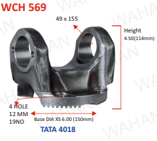 [WCH 569] XS - C.H  49.MM  P/T - DIA -6'