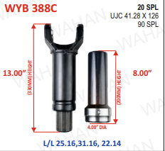 [WYB 388C] C-90.1X-20-TH-Y-14''& B-8.0'-SET-4''-DIA