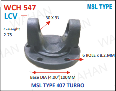 [WCH 547] C.H. 30 x 93 T-407 N/M - OD-120-6H