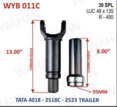 [WYB 011C] COATED-R-490-30-TH-SET-Y-13'+B-8'-48-135-DIA-4'