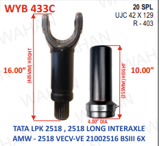 [WYB 433C] R-403-20-TH-Y-1''& B-10.0'-SET-42-129-4''-DIA COATED
