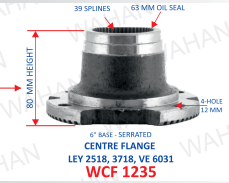 [WCF 1235] XS-C.J.FLANGE - 39-TH  82.MM HEIGHT