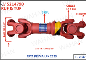 [W 5214790] S-2045-INTER-AXLE ASSY  T-180-755.MM
