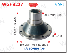 [WGF 3227] GEAR FLANGE 6-TH x 8-H x 7'' x LEY.