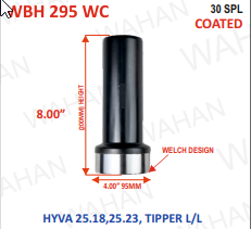 [WBH 295WC] COATED BARREL -30-TH-DIA-4'-7.75'-LONG WELTCH PLUG DESIGN
