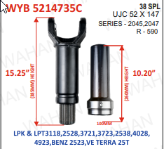 [WYB 5214735C] COATED-C-2045-38-TH-SET-DIA-100.mm - LY-15.50'' & BH-10.40''