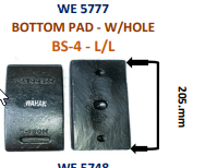 [WE 5777] WEAR PAD - BS-4 HOLE TYPE