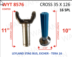 [WYT 8576] YOKE & TEETH - SET - 34.95 x 126 x 16TH x LEY. 1613 - E.COMET